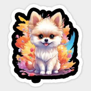 Fluffball Lovely Pomeranian Puppy Magnet