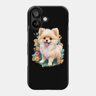 Pawsitively Adorable Baby Pomeranian Dog Phone Case