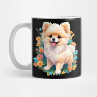 Pawsitively Adorable Baby Pomeranian Dog Mug