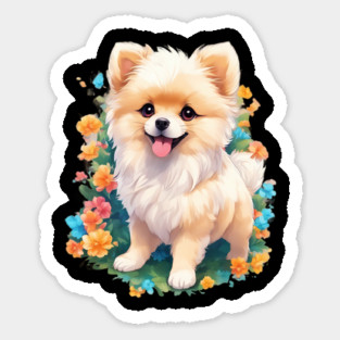 Pawsitively Adorable Baby Pomeranian Dog Magnet