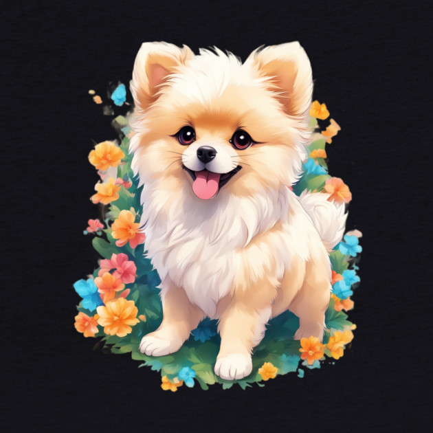 Pawsitively Adorable Baby Pomeranian Dog by animegirlnft