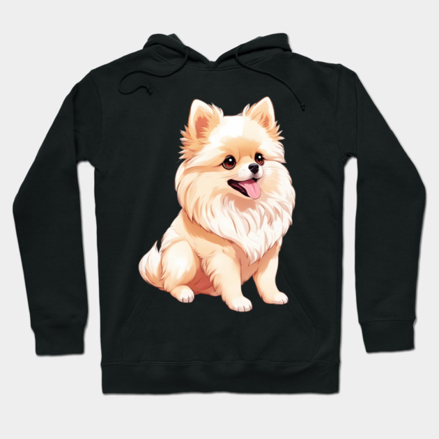 Fluffball Love Pomeranian Puppy Hoodie by animegirlnft