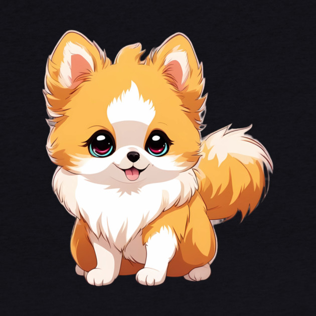 Pawsitively Adorable Anime Pomeranian Dog by animegirlnft