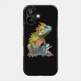 Enigmatic Giant Iguana Phone Case