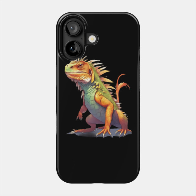 Reptile Iguana Lizard Phone Case by animegirlnft