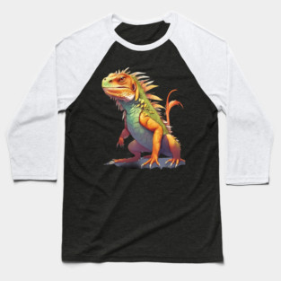 Reptile Iguana Lizard Baseball T-Shirt