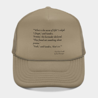 A Quote about Life from "Cat’s Cradle" by Kurt Vonnegut Hat