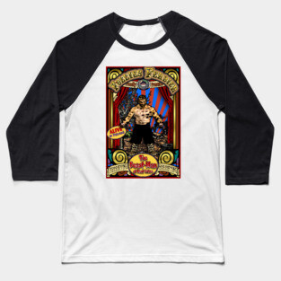 The Beastman of Mont Arbre Sideshow Poster Baseball T-Shirt