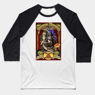 The Snake Charmer Sideshow Poster Baseball T-Shirt