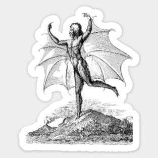 Lucifer black version Sticker