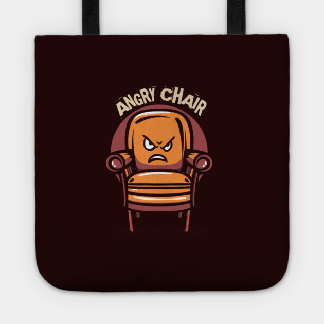 ANGRY CHAIR Tote by artslaves