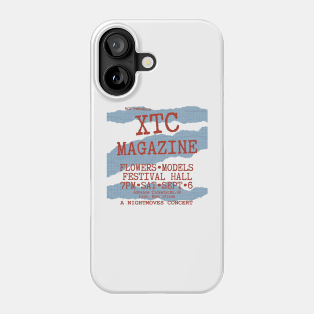 XTC/Magazine Australian Tour Print 1980 Phone Case by Timeless Chaos