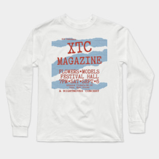 XTC/Magazine Australian Tour Print 1980 Long Sleeve T-Shirt