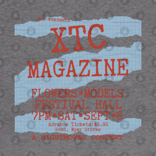 XTC/Magazine Australian Tour Print 1980 by Timeless Chaos