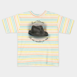 Hat for Leonard Cohen Kids T-Shirt