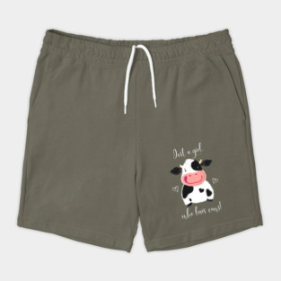 Happy Little Holstein Just A Girl Who Loves Cows Shorts