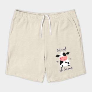 Just A Girl Who Loves Cows! Hearts And Holstein. Shorts
