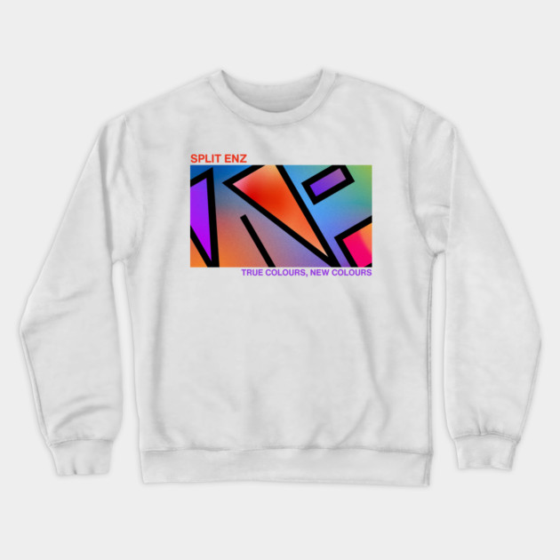 Split Enz True Colours New Colours Print Crewneck Sweatshirt by Timeless Chaos