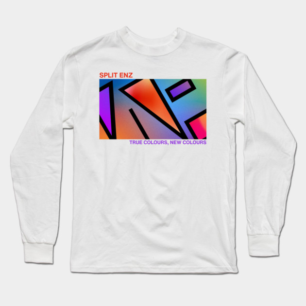 Split Enz True Colours New Colours Print Long Sleeve T-Shirt by Timeless Chaos