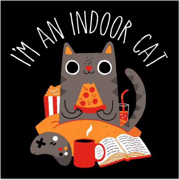 Indoor Cat Wall Art by DinoMike