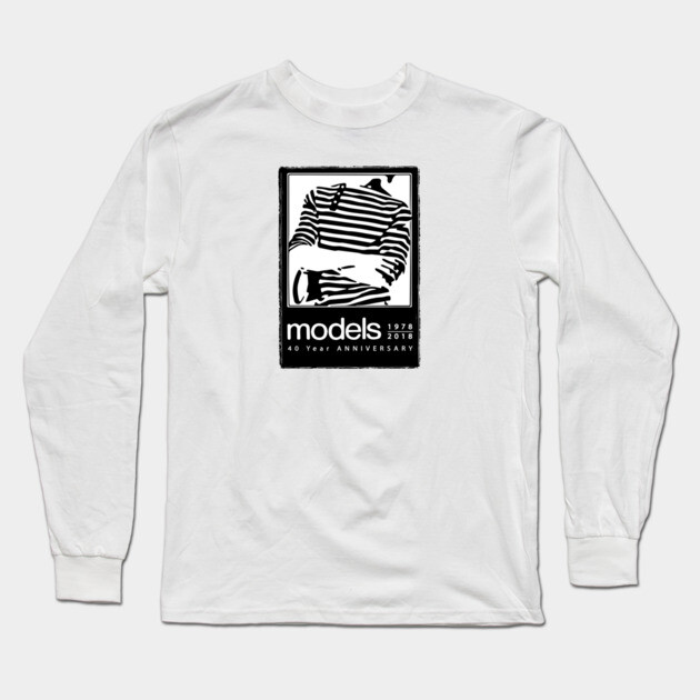 Models band 40 Year Fan Art Long Sleeve T-Shirt by Timeless Chaos