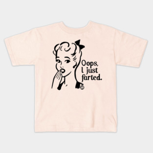 oops fart Kids T-Shirt