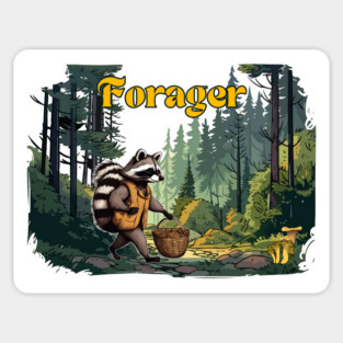 Raccoon Forager Magnet