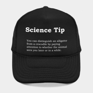 Crocodile Alligator Funny Science tip Hat