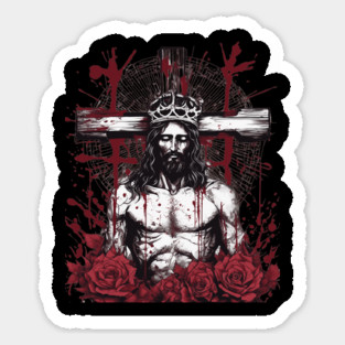 Jesus Christ Love Each Other as I Have Loved You Sticker