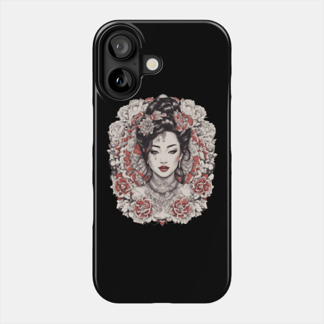 Elegance and Beauty of Asian Girl Phone Case by animegirlnft