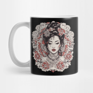 Elegance and Beauty of Asian Girl Mug