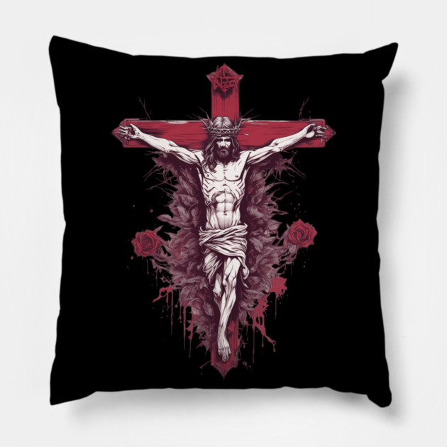 Jesus Christ Forgive As God Forgave You Pillow by animegirlnft