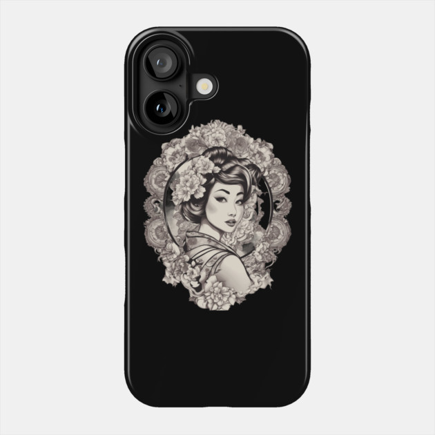Allure and Charm of Asian Goddess Phone Case by animegirlnft