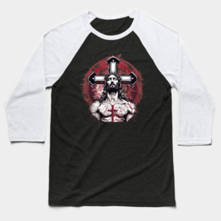 Jesus Christ the Judge of the Living and the Dead Baseball T-Shirt