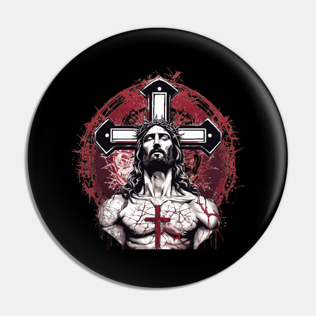 Jesus Christ the Judge of the Living and the Dead Pin by animegirlnft