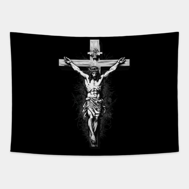 Jesus Christ the Saviour Tapestry by animegirlnft
