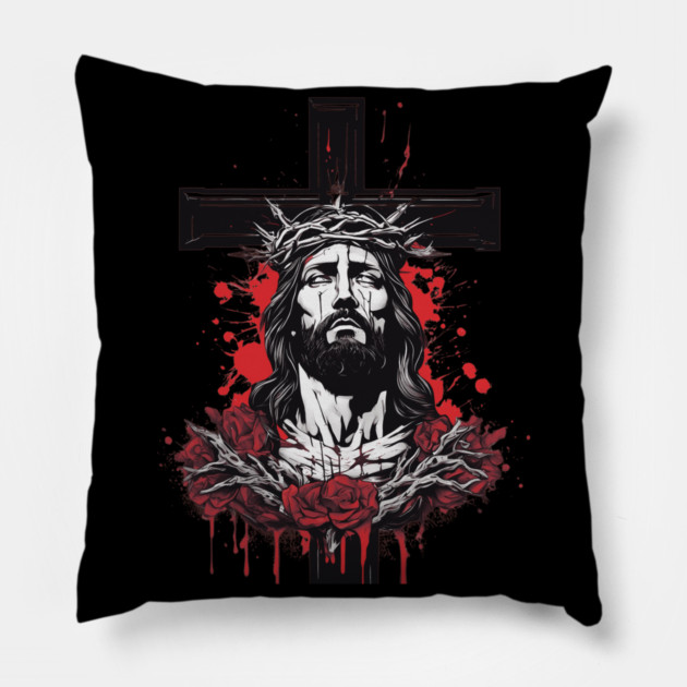 Jesus Christ the Lamb of God Pillow by animegirlnft
