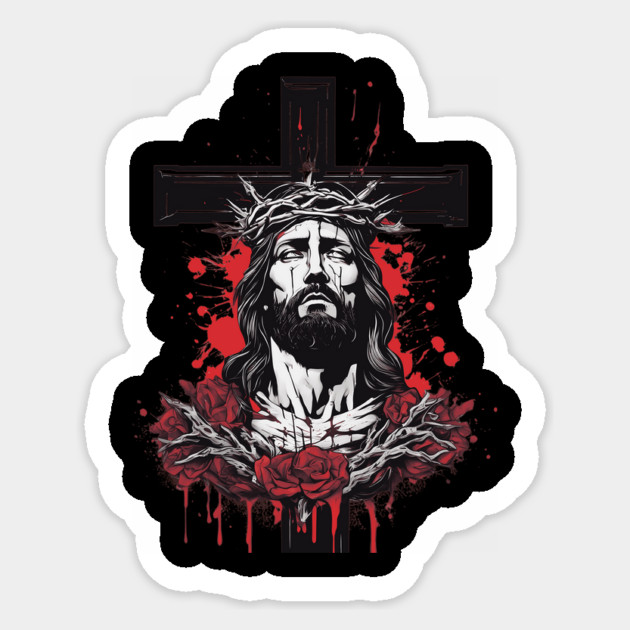 Jesus Christ the Lamb of God Sticker by animegirlnft