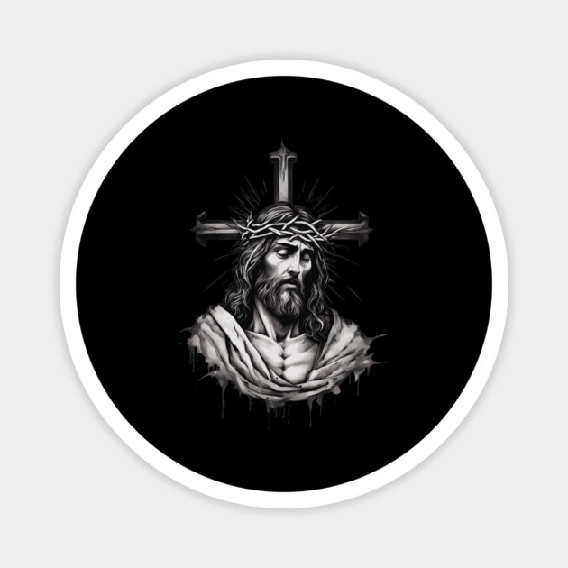 Jesus Christ Love Your Neighbour as Yourself Magnet by animegirlnft