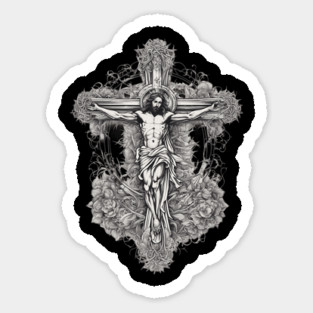 Jesus Christ Believe in Christ and God’s love Sticker