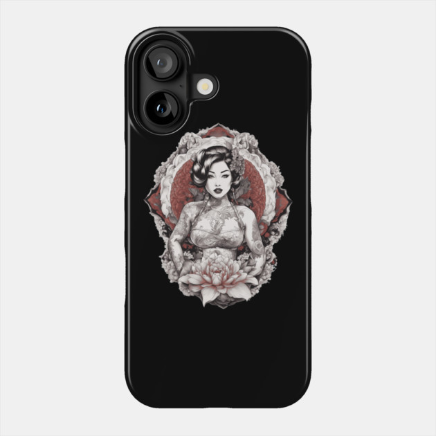 Asian Queen Grace and Sophistication Phone Case by animegirlnft