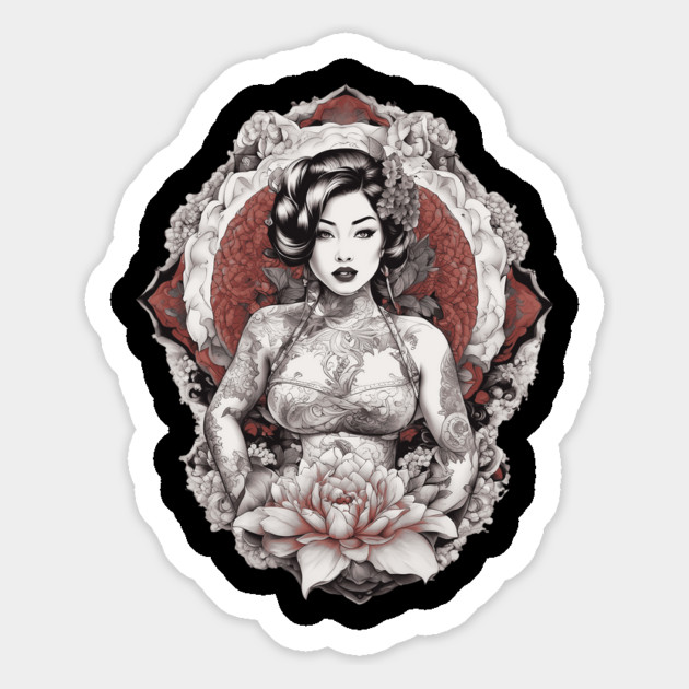Asian Queen Grace and Sophistication Magnet by animegirlnft