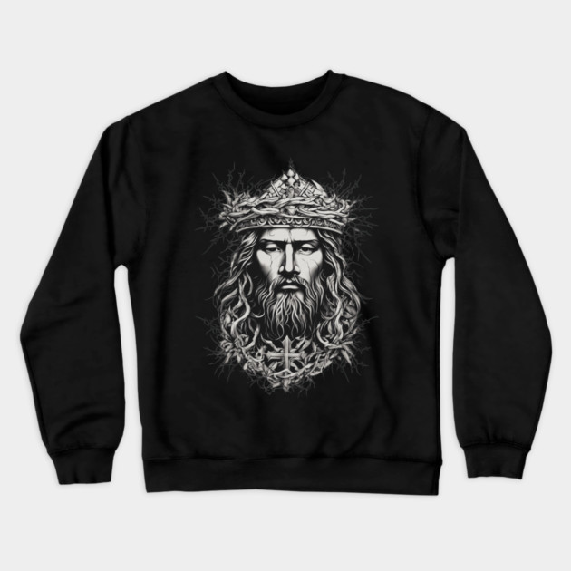 Jesus Christ the Prince of Peace Crewneck Sweatshirt by animegirlnft