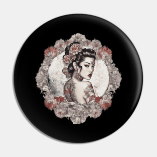 Exotic Elegance Asian Beauty Pin