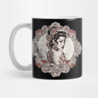 Exotic Elegance Asian Beauty Mug