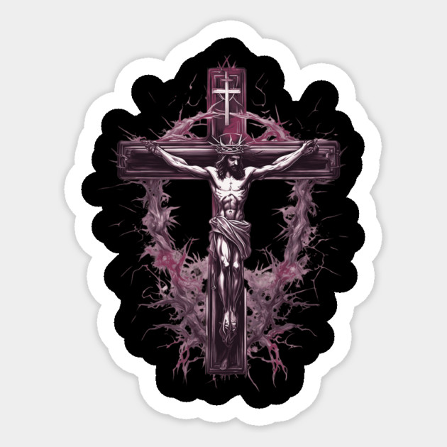 Jesus Christ Love the Lord your God with all your heart Sticker by animegirlnft