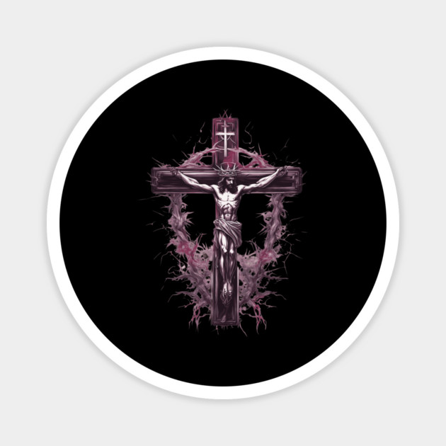 Jesus Christ Love the Lord your God with all your heart Magnet by animegirlnft