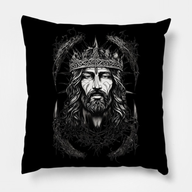 Jesus Christ the Good Shepherd Pillow by animegirlnft