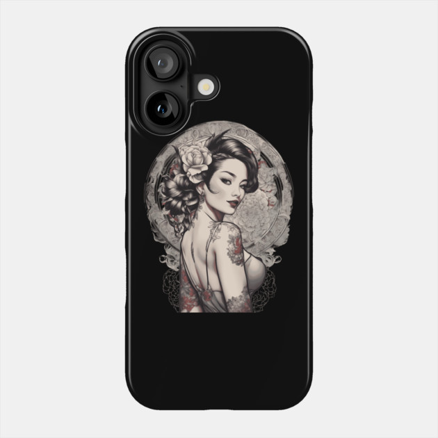 Enchanting Asian Beauty Phone Case by animegirlnft