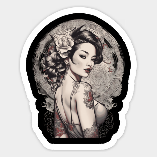 Enchanting Asian Beauty Sticker by animegirlnft